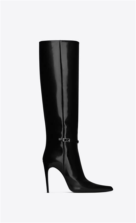 ysl vendome boots|VENDOME boots in glazed leather .